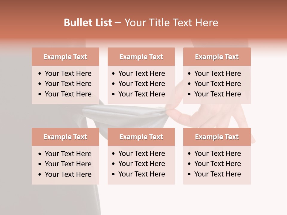 Businessman Show Empty Pocket PowerPoint Template