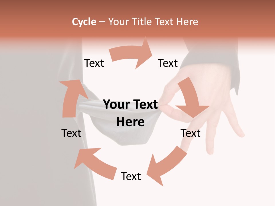 Businessman Show Empty Pocket PowerPoint Template