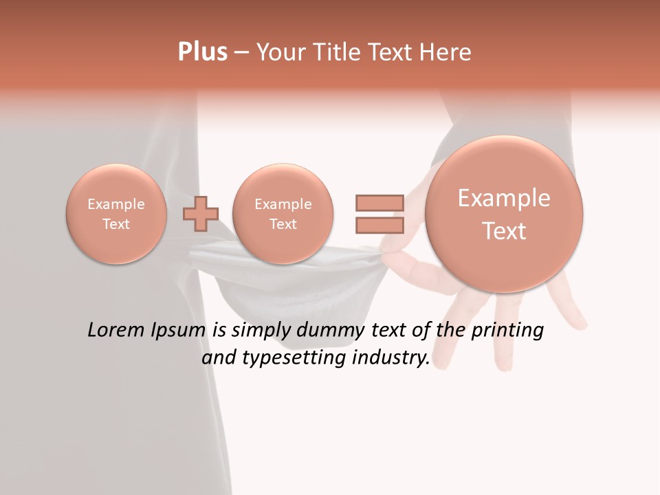 Businessman Show Empty Pocket PowerPoint Template