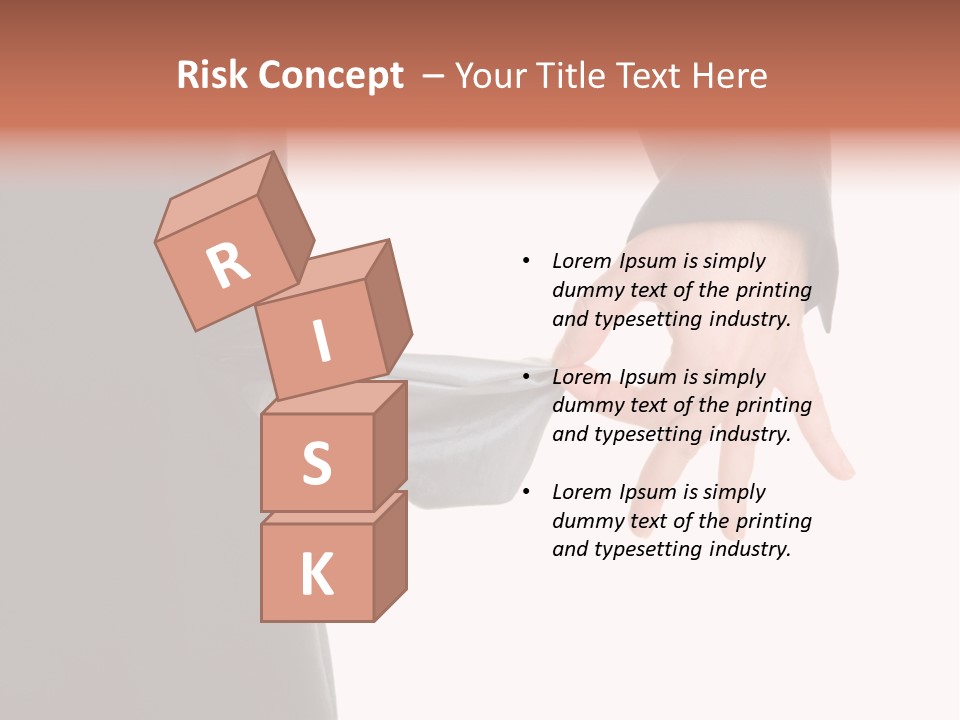 Businessman Show Empty Pocket PowerPoint Template