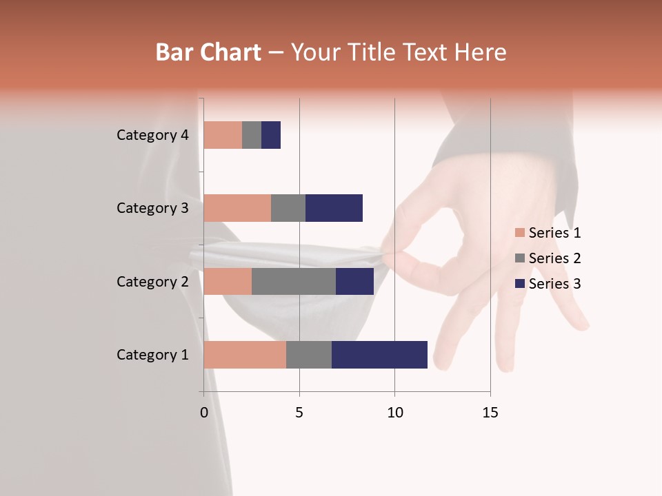 Businessman Show Empty Pocket PowerPoint Template