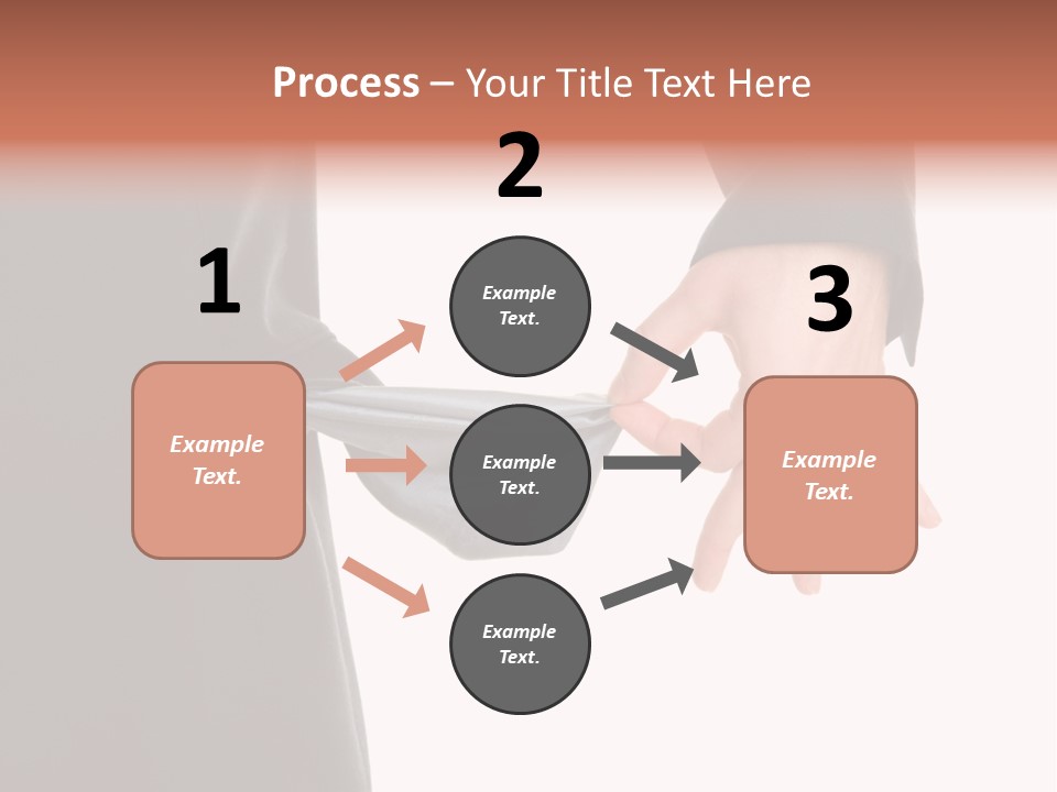 Businessman Show Empty Pocket PowerPoint Template