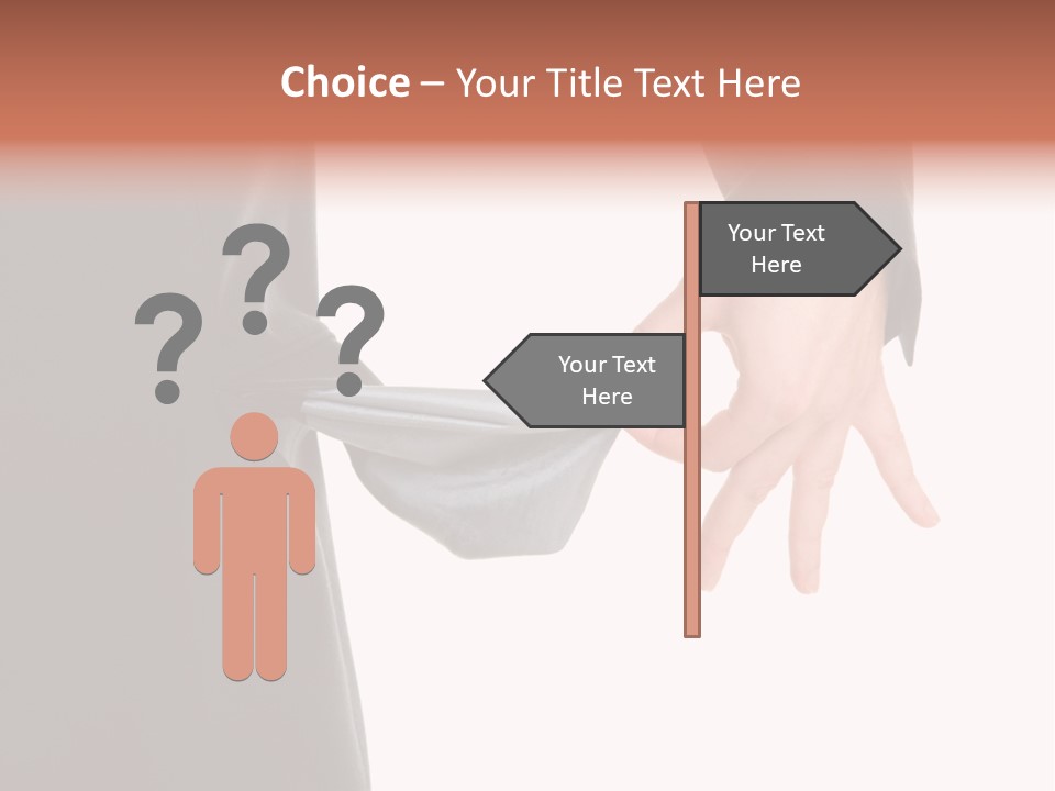 Businessman Show Empty Pocket PowerPoint Template