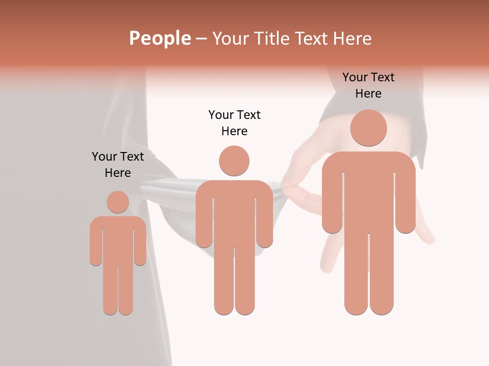 Businessman Show Empty Pocket PowerPoint Template