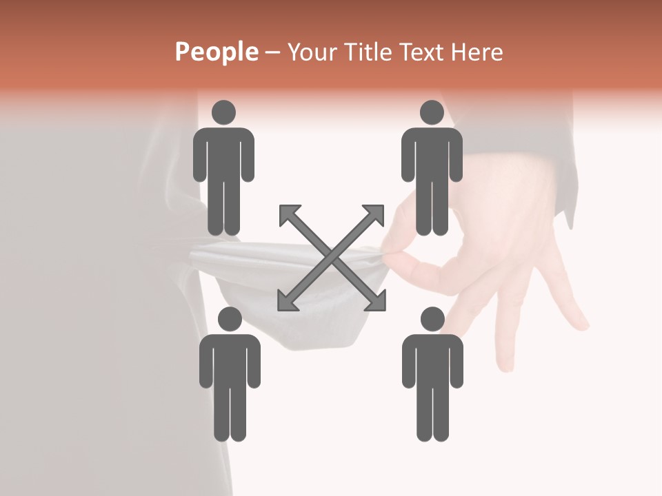 Businessman Show Empty Pocket PowerPoint Template