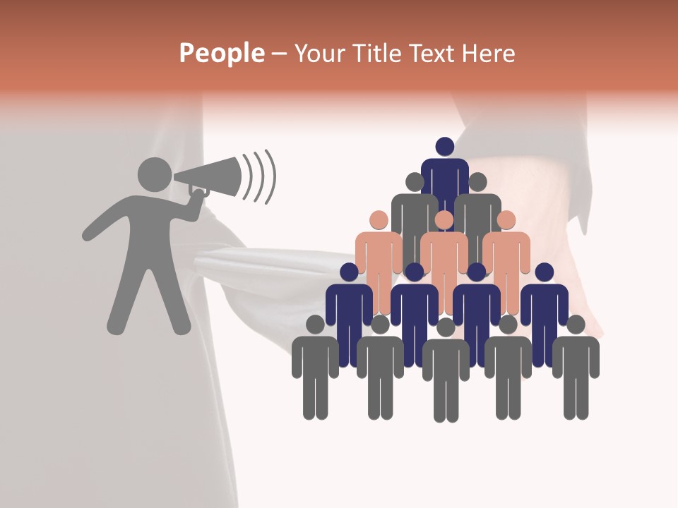 Businessman Show Empty Pocket PowerPoint Template