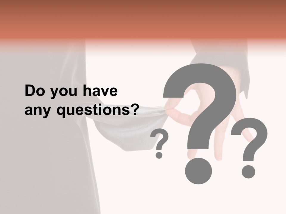 Businessman Show Empty Pocket PowerPoint Template