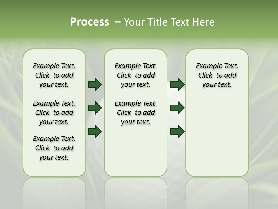 Macro Of A Golf Ball In The Rough (Long Grass Adjacent To The Fairway). PowerPoint Template