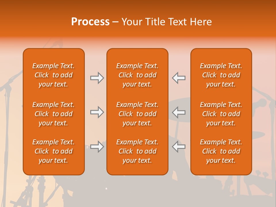 Silhouette Of Drummer At Sunset PowerPoint Template