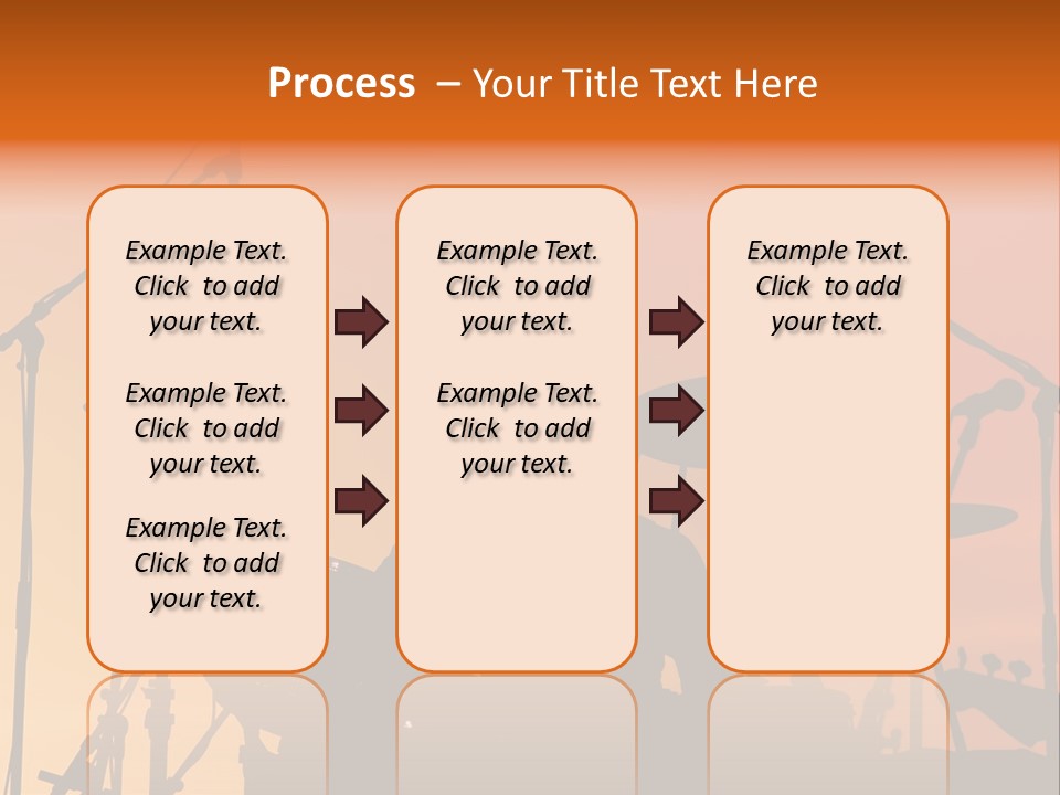 Silhouette Of Drummer At Sunset PowerPoint Template