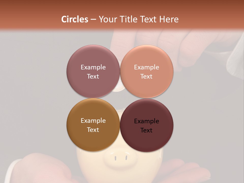 A Man In A Suit Holding A Piggy Bank PowerPoint Template