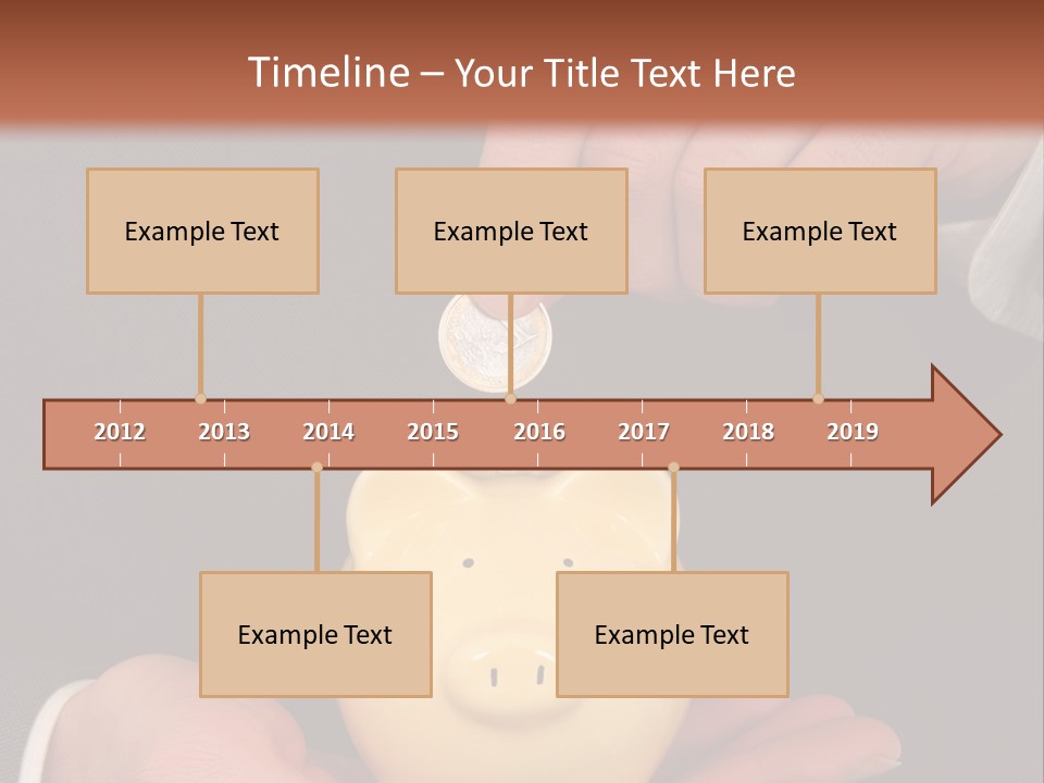 A Man In A Suit Holding A Piggy Bank PowerPoint Template