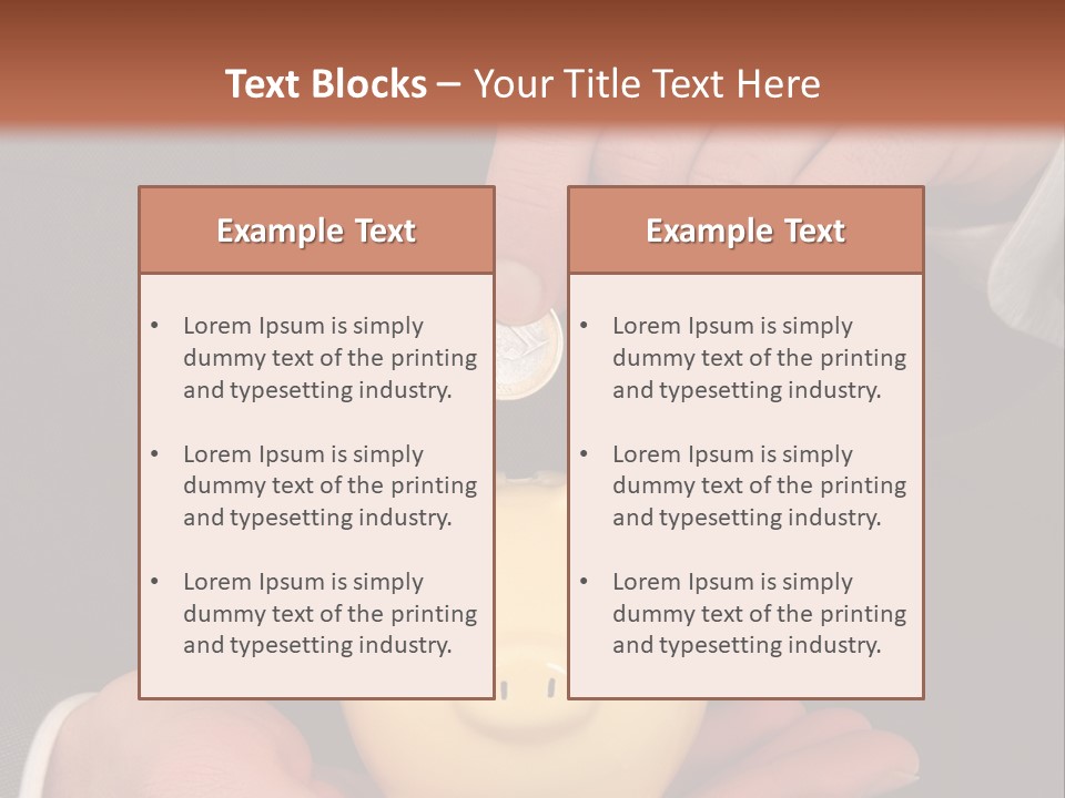 A Man In A Suit Holding A Piggy Bank PowerPoint Template