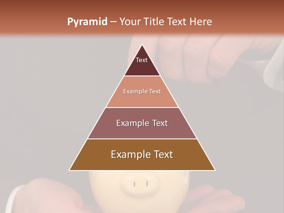 A Man In A Suit Holding A Piggy Bank PowerPoint Template