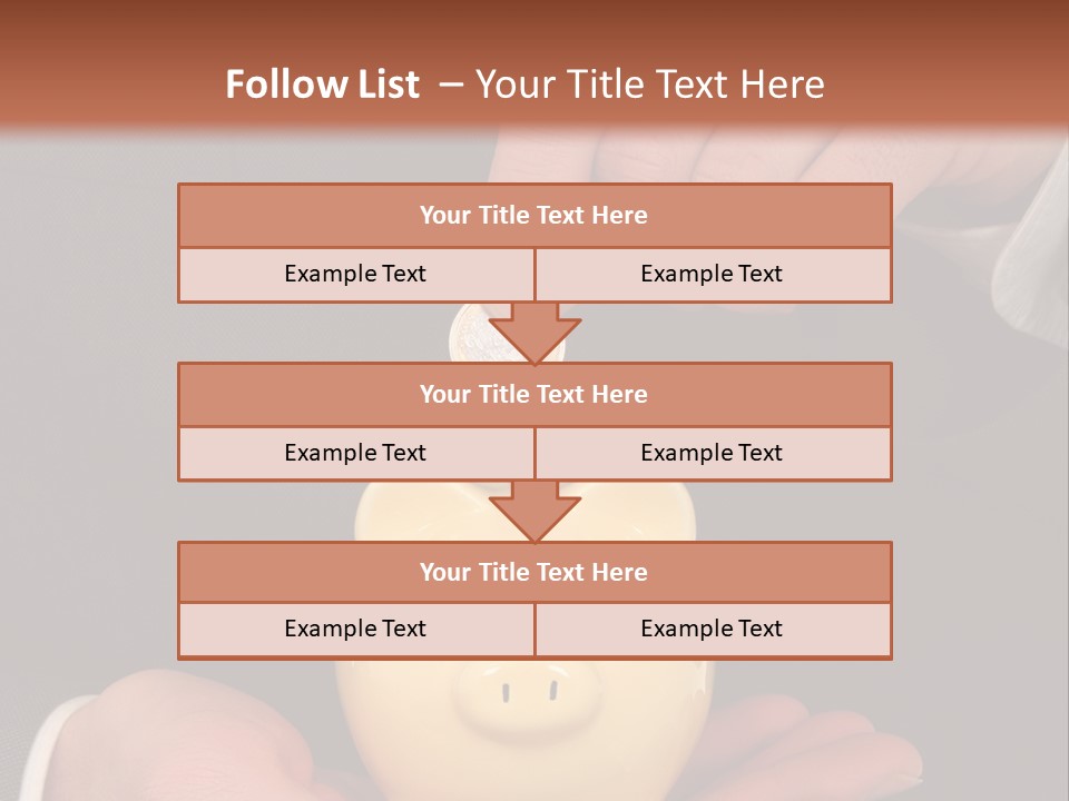 A Man In A Suit Holding A Piggy Bank PowerPoint Template