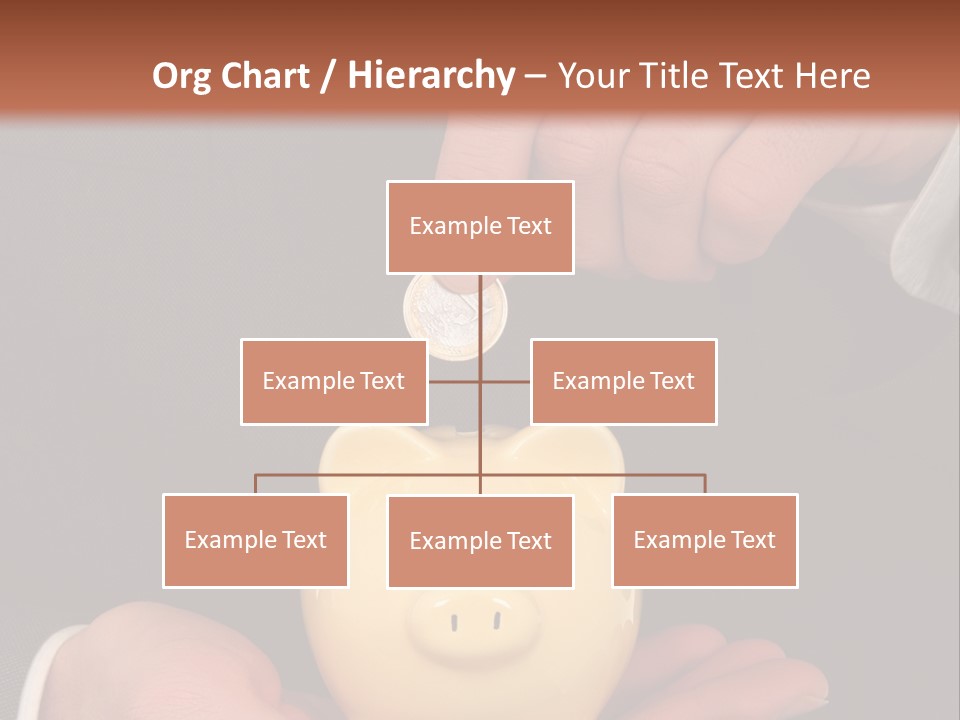 A Man In A Suit Holding A Piggy Bank PowerPoint Template