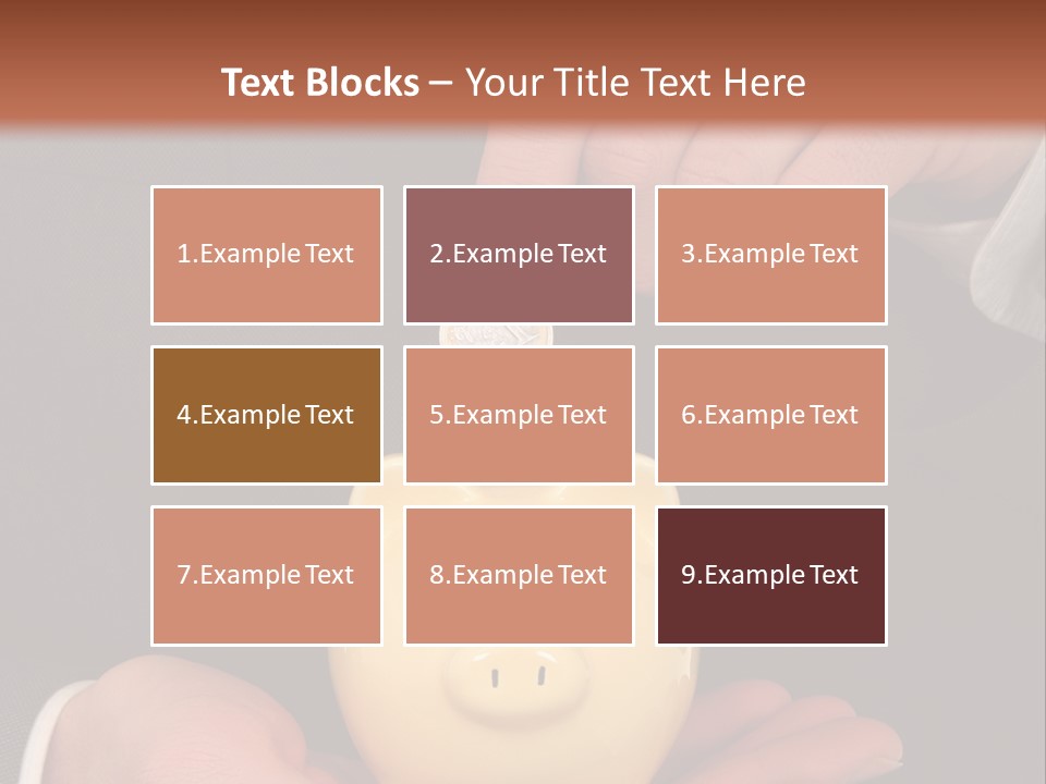 A Man In A Suit Holding A Piggy Bank PowerPoint Template