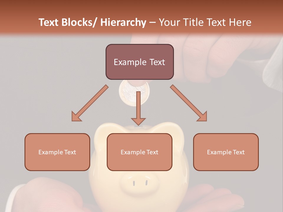 A Man In A Suit Holding A Piggy Bank PowerPoint Template