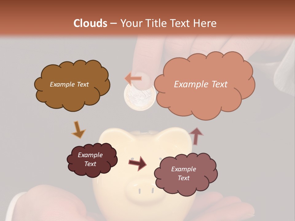 A Man In A Suit Holding A Piggy Bank PowerPoint Template