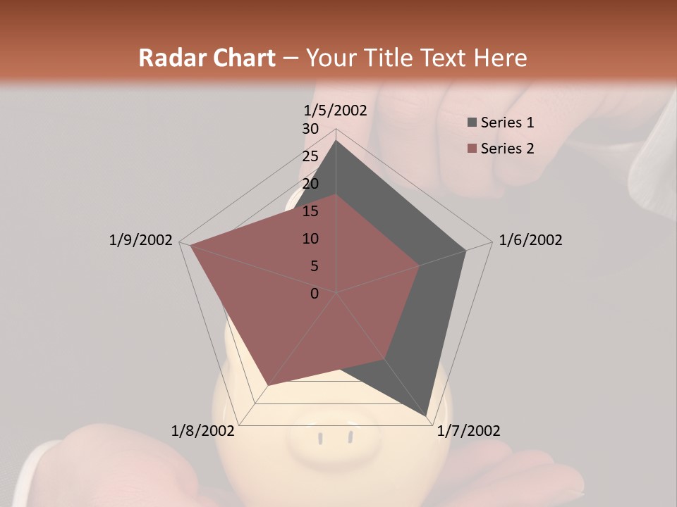 A Man In A Suit Holding A Piggy Bank PowerPoint Template