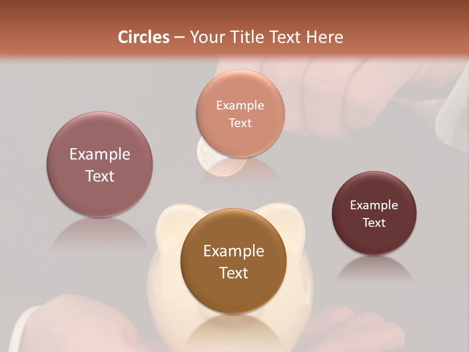 A Man In A Suit Holding A Piggy Bank PowerPoint Template