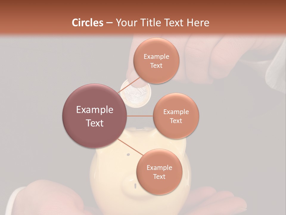 A Man In A Suit Holding A Piggy Bank PowerPoint Template