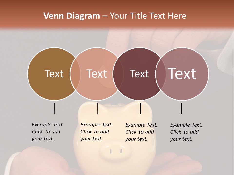 A Man In A Suit Holding A Piggy Bank PowerPoint Template