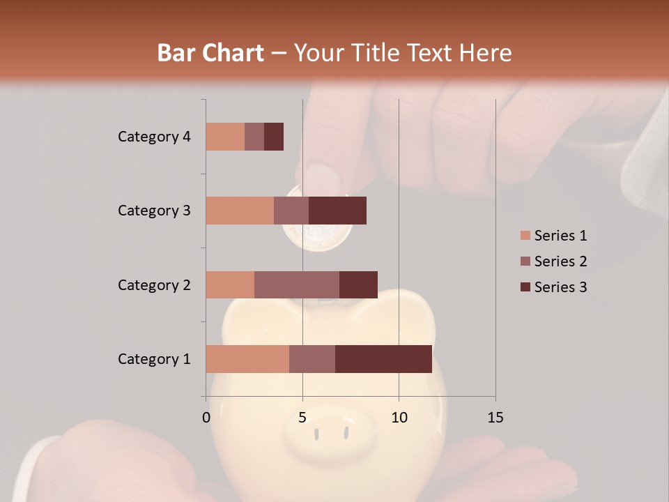 A Man In A Suit Holding A Piggy Bank PowerPoint Template