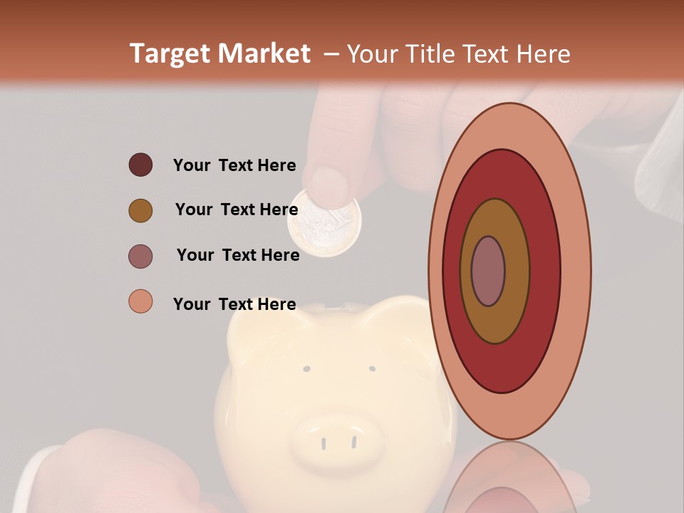 A Man In A Suit Holding A Piggy Bank PowerPoint Template