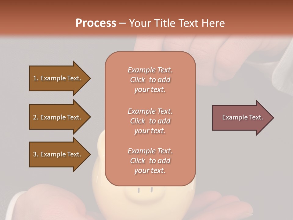 A Man In A Suit Holding A Piggy Bank PowerPoint Template