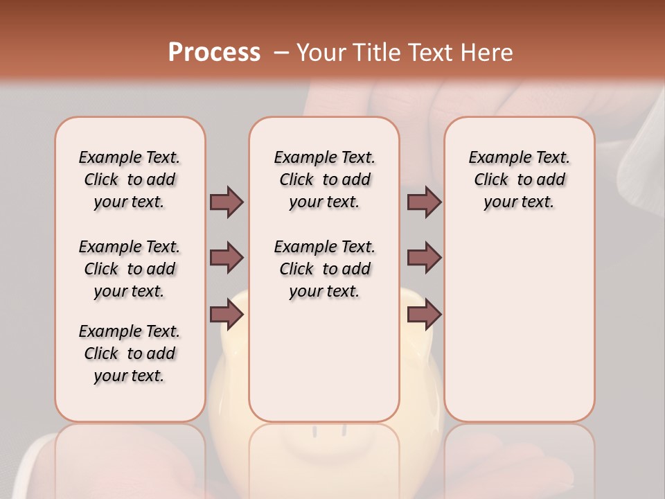 A Man In A Suit Holding A Piggy Bank PowerPoint Template