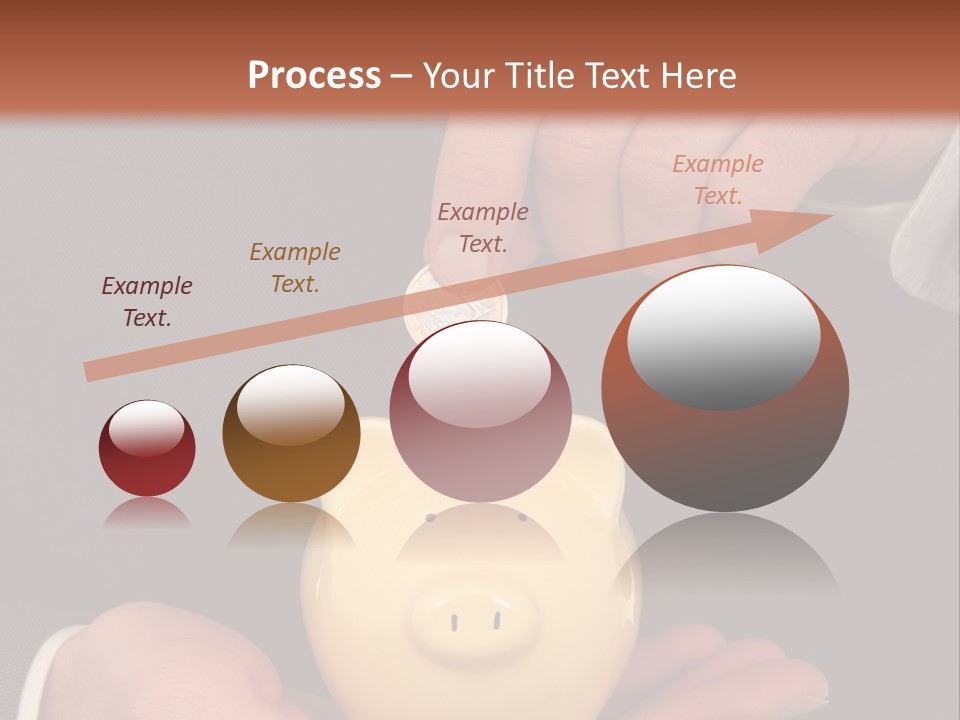 A Man In A Suit Holding A Piggy Bank PowerPoint Template