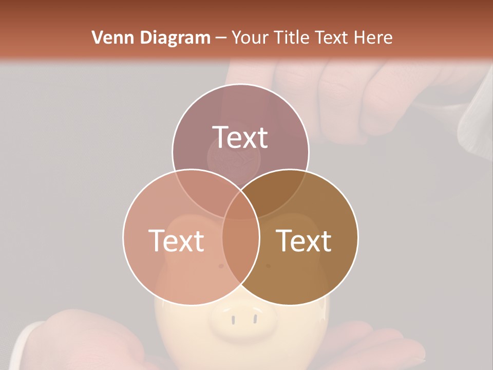 A Man In A Suit Holding A Piggy Bank PowerPoint Template