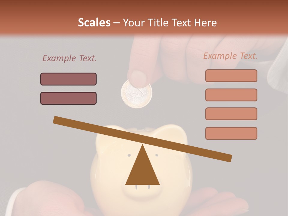 A Man In A Suit Holding A Piggy Bank PowerPoint Template