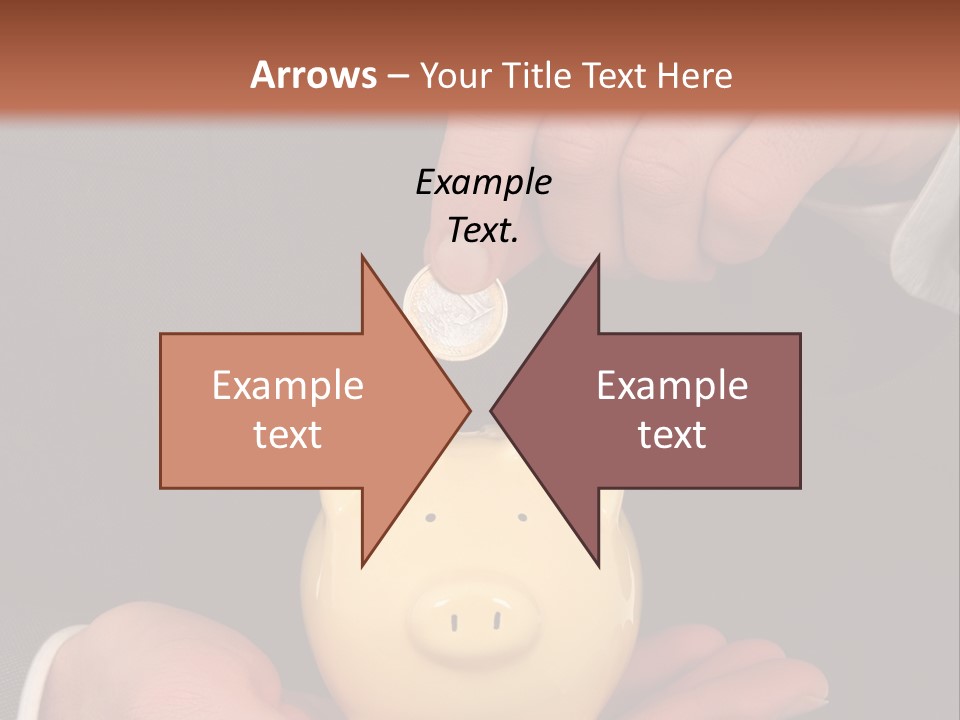 A Man In A Suit Holding A Piggy Bank PowerPoint Template