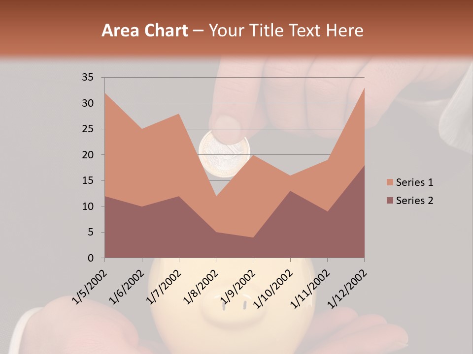 A Man In A Suit Holding A Piggy Bank PowerPoint Template