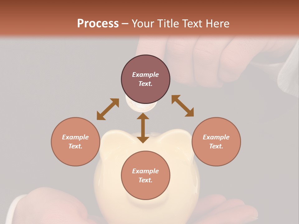 A Man In A Suit Holding A Piggy Bank PowerPoint Template