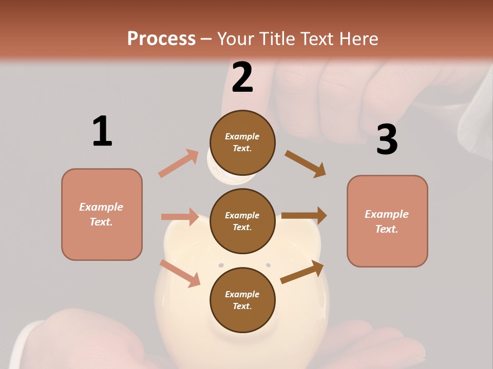 A Man In A Suit Holding A Piggy Bank PowerPoint Template