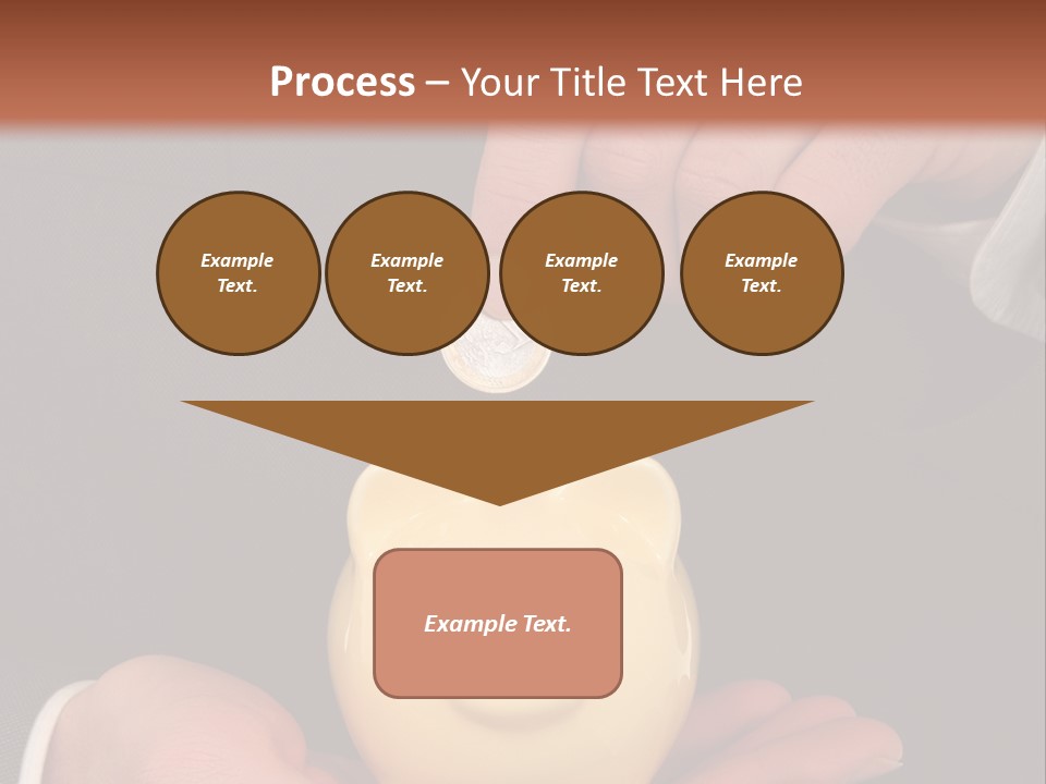 A Man In A Suit Holding A Piggy Bank PowerPoint Template