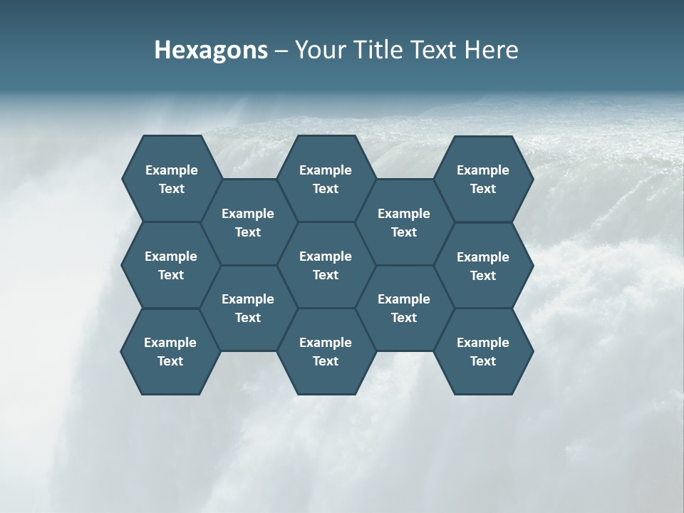 Close-Up Of Niagara Falls PowerPoint Template