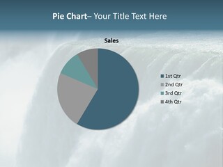 Close-Up Of Niagara Falls PowerPoint Template