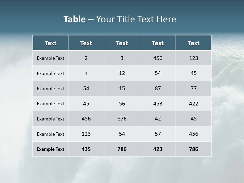 Close-Up Of Niagara Falls PowerPoint Template