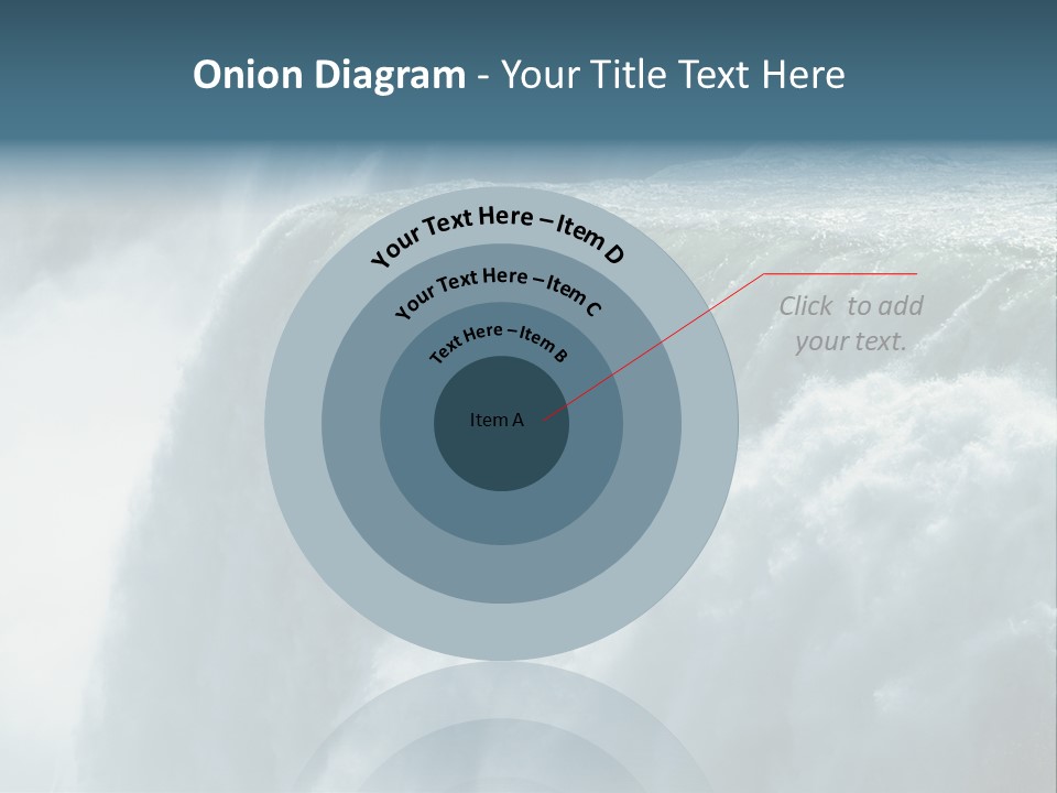 Close-Up Of Niagara Falls PowerPoint Template