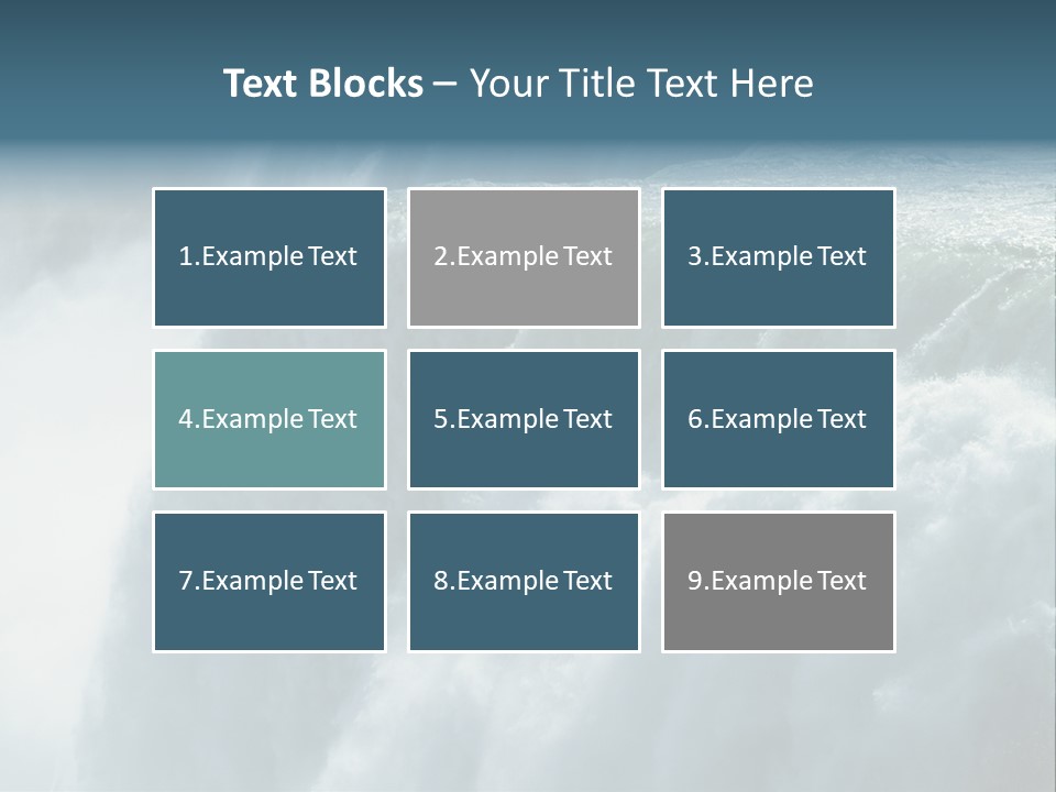 Close-Up Of Niagara Falls PowerPoint Template