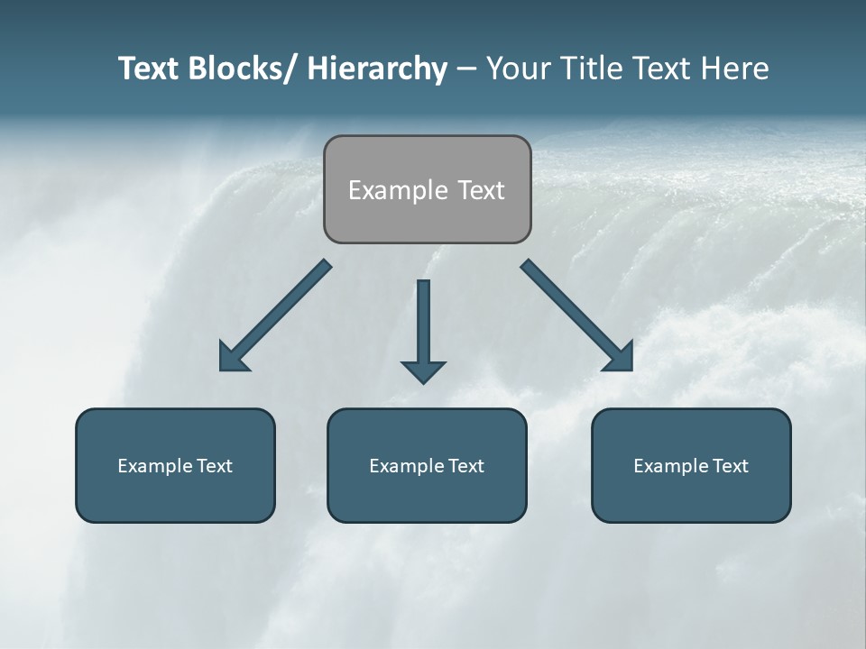 Close-Up Of Niagara Falls PowerPoint Template