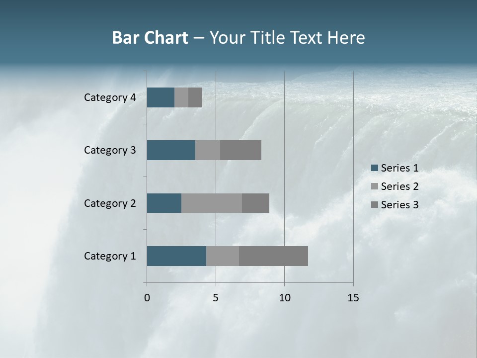 Close-Up Of Niagara Falls PowerPoint Template