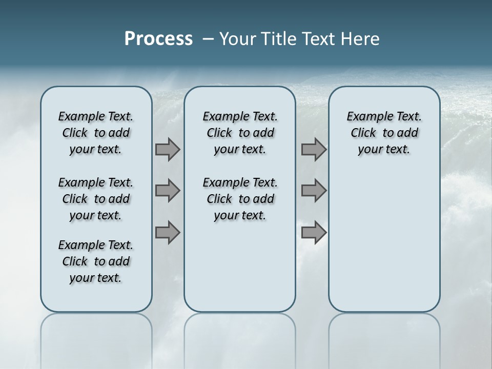 Close-Up Of Niagara Falls PowerPoint Template