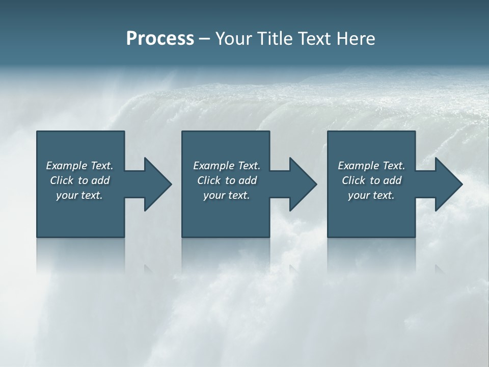 Close-Up Of Niagara Falls PowerPoint Template
