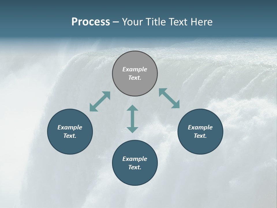 Close-Up Of Niagara Falls PowerPoint Template