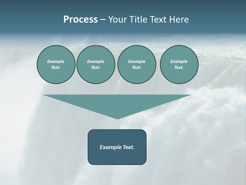 Close-Up Of Niagara Falls PowerPoint Template